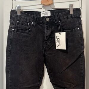 NWT EVIDNT Hermosa Faded Black Jeans size 28